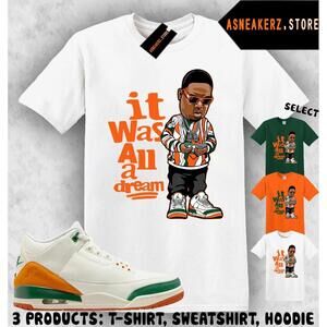 Tee Shirt Matching Solefly X Aj 3 Miami Match Biggie T-Shirt
